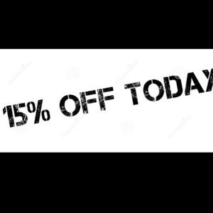 Today only 15% off bundles of 2 or more